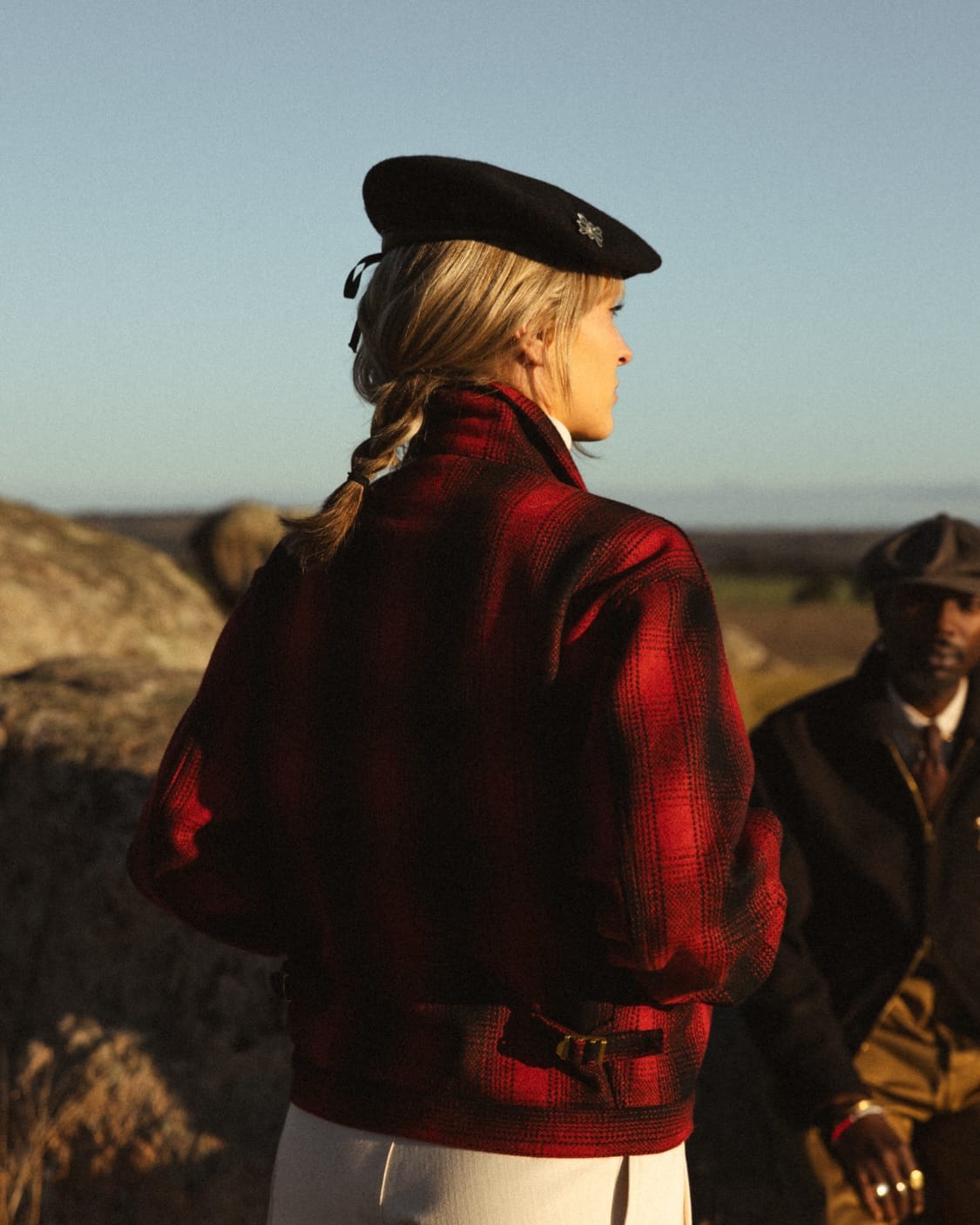 PLAID COSSACK JACKET
